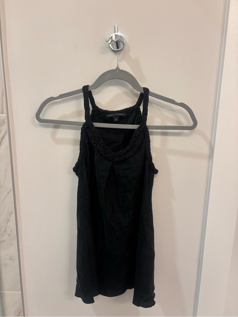 100% Silk Banana Republic Braided Rope Tank Top Size XS - Picture 1 of 4